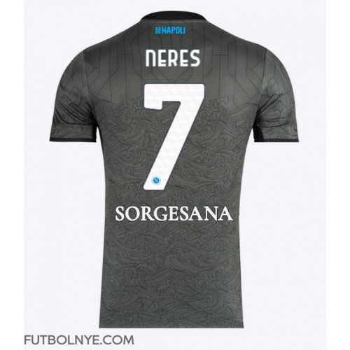 Camiseta SSC Napoli David Neres #7 Tercera Equipación 2024-25 manga corta
